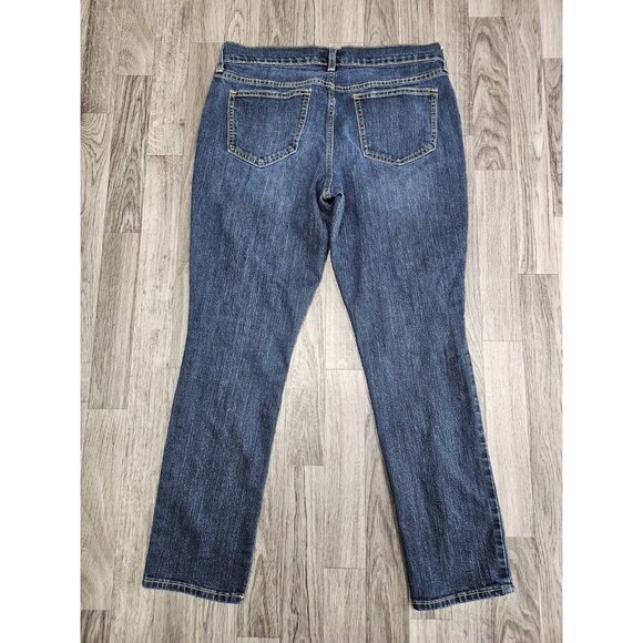 (3/$35) Old Navy The Flirt Jeans Womens 10 Short Denim Straight Leg Mid Rise - Picture 2 of 12